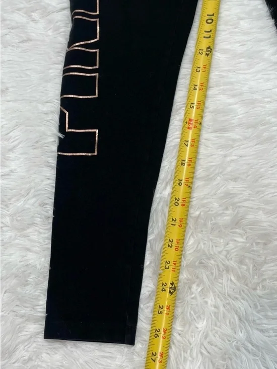 Victoria's Secret Pink Yoga Pants Medium Fold Over Bling Rhinestone Legging Y2k - Picture 9 of 9